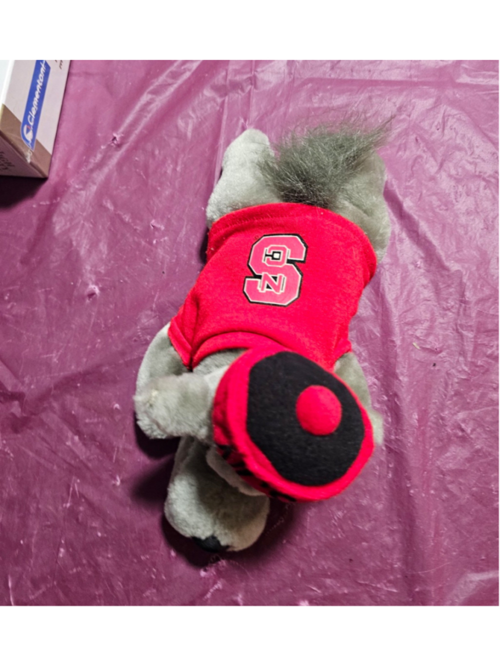 Market Identity NC State Wolfpack Wolf Mascot Plush, Red/Gray/Black
